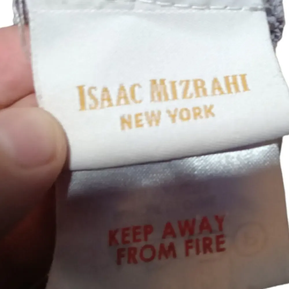 Isaac Mizrahi New York‎ dusty purple plaid chenille blanket